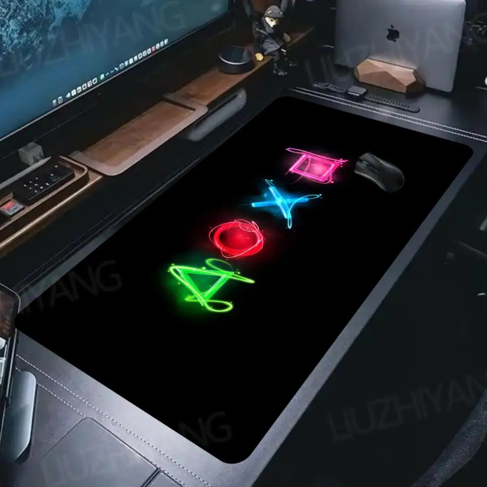 Tapis de Souris Gaming XXL Icône Manette - Surface Antidérapante