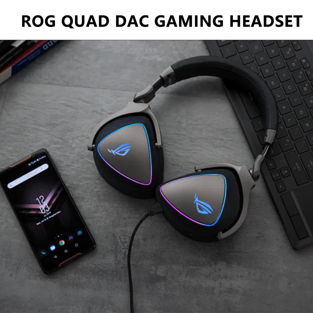 Casque Gaming ASUS RGB QUAD-DAC - Son 7.1 USB avec Réduction de Bruit