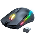 Souris Gaming Sans Fil RGB Rechargeable USB - 2.4G Bluetooth Lumineuse